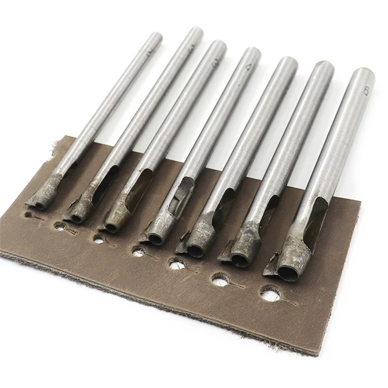 

YWDZ-DIY инструмент для резьбы по коже, ремень для пробивания с дыроколами, сделай сам, шитье, кожаный пустырь, кожаная пряжка, ремень, хвостовой дырокол