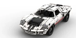 New Classic GT40 MK I 1967 Super Racing Building Block Model Adult and Children's Holiday Gift