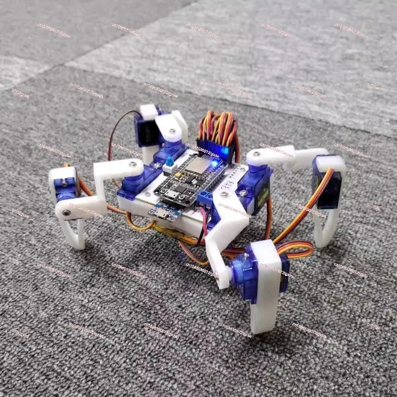 

Arduino four-legged spider bionic robot programming maker electronics building block microcontroller Kechuang DIY kit