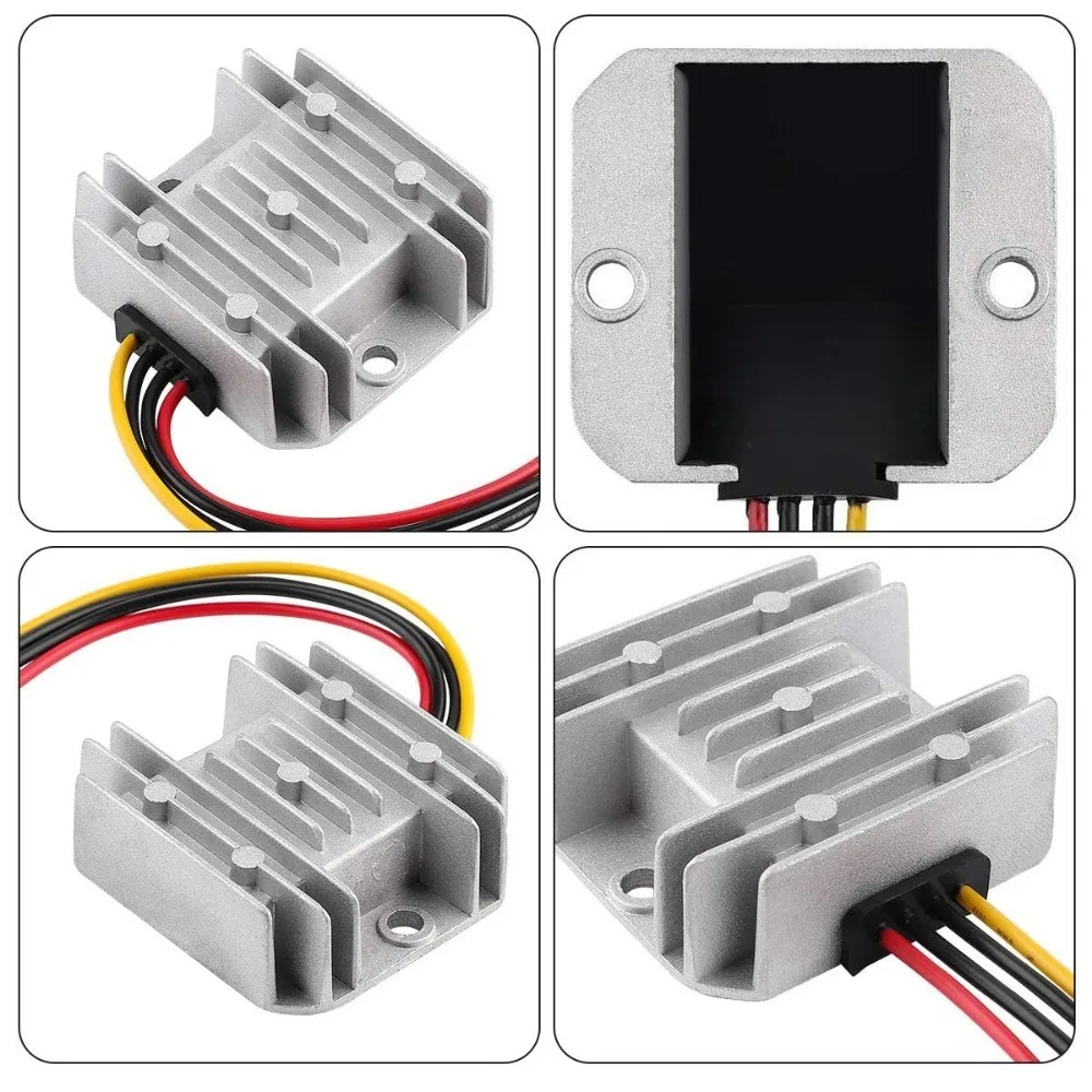 Voltage Regulator Reducer DC 8V-40V to 12V 3A Step Down Up Converter Regulator Waterproof Module Transformer For Golf Cart ect