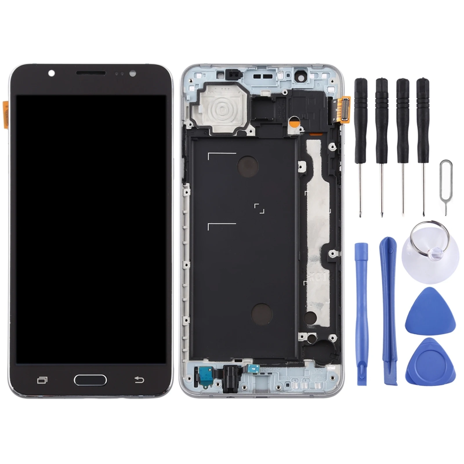 TFT LCD Screen for Galaxy J7 (2016) / J710F Digitizer Full Assembly with Frame (Black)