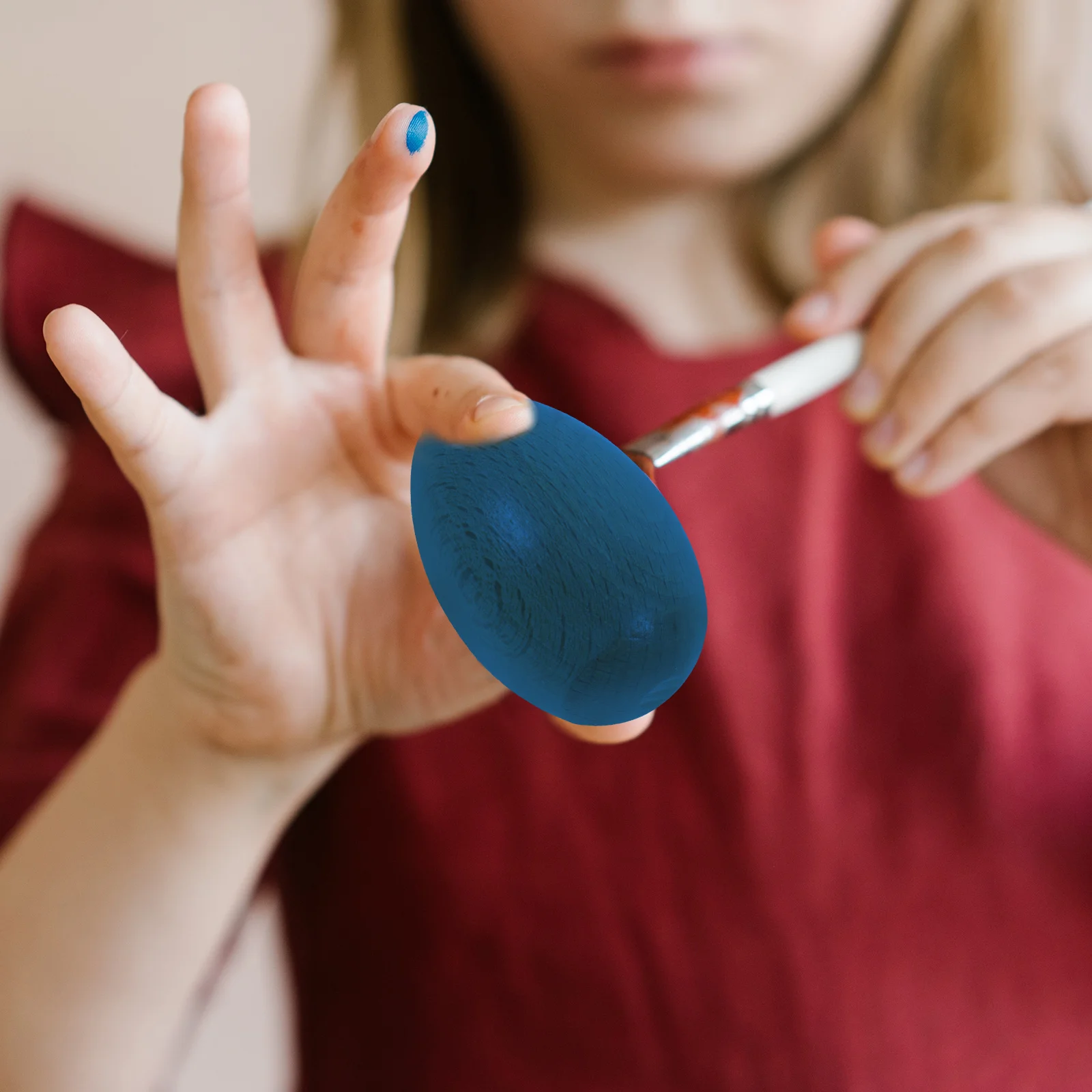 

6 Pcs Beech Sand Egg Mini Musical Eggs Shaky Instruments Sound Shaker Baby Toy Percussion