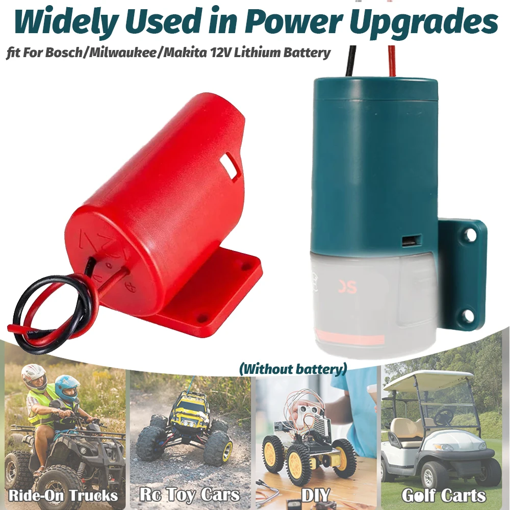 12V Adapter for Power Wheel Adapter Compatible with for Makita/Bosch/Milwaukee M12 Battery, Power Conversion Kit for Power Tool