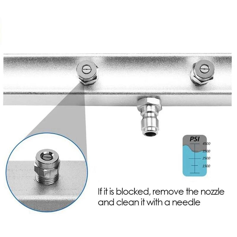 منظف عجلات الضغط العالي ، أداة تنظيف الطريق ، منظف عجلات 2x ، فوهة 7 ، رطل لكل بوصة مربعة