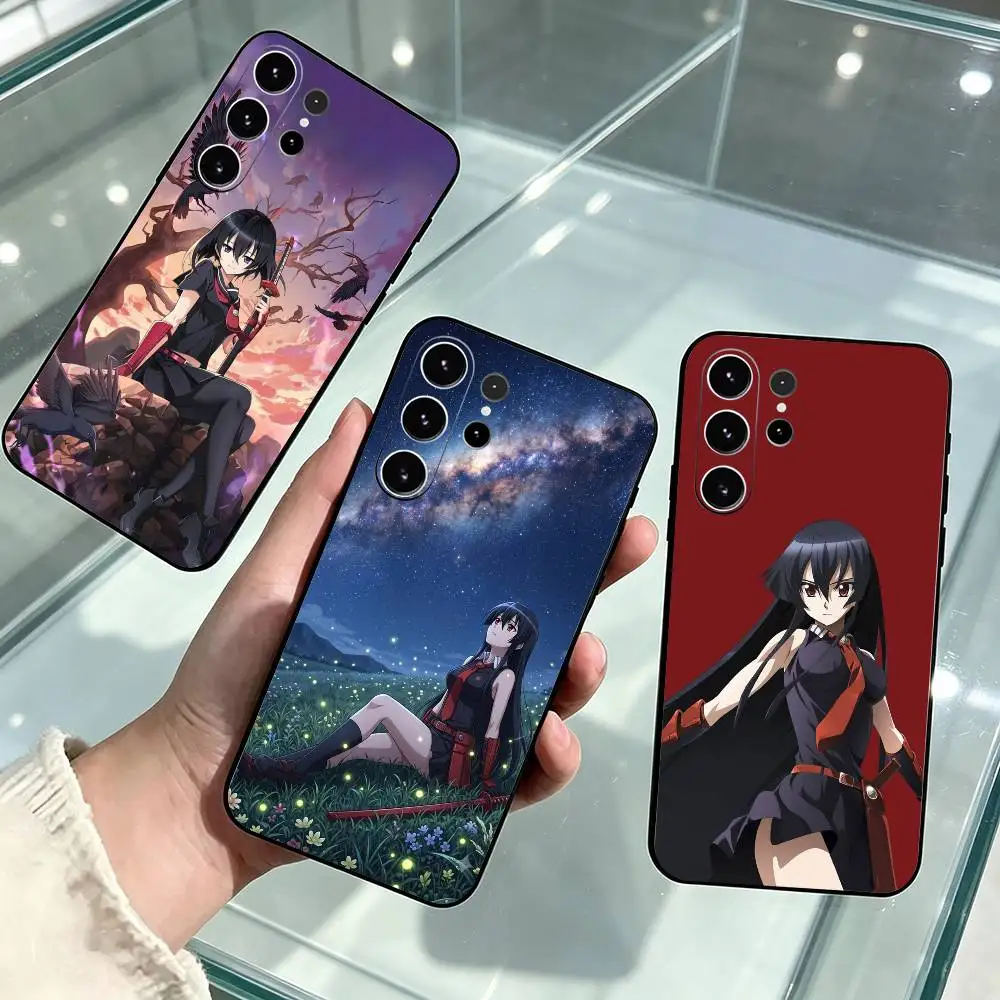 Tatsumi Akame ga Kill  Phone Case For Samsung S26,S25,S24,S23,S22,S21,S30,Ultra,Plus,Fe,Soft Silicone Black Cover