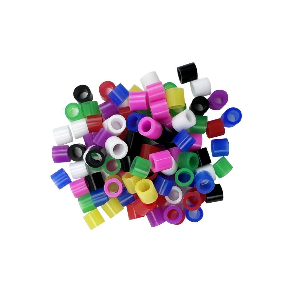 

100PCS/box Dental Coloring Code Ring Silicone Instrument Identification Circle Multi-Color Autoclavable Dentist Tools Material