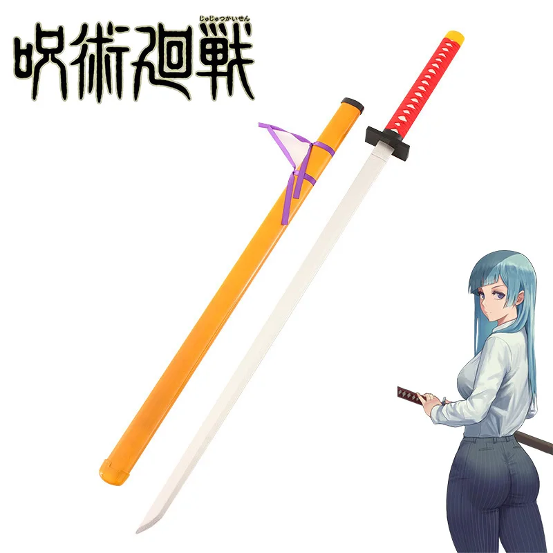 104Cm Jujutsu Kaisen Wapen Miwa Kasumi Samurai Zwaard Anime Perifere Houten Pvc Katana Wapen Model Voor Cosplay Geschenken Speelgoed