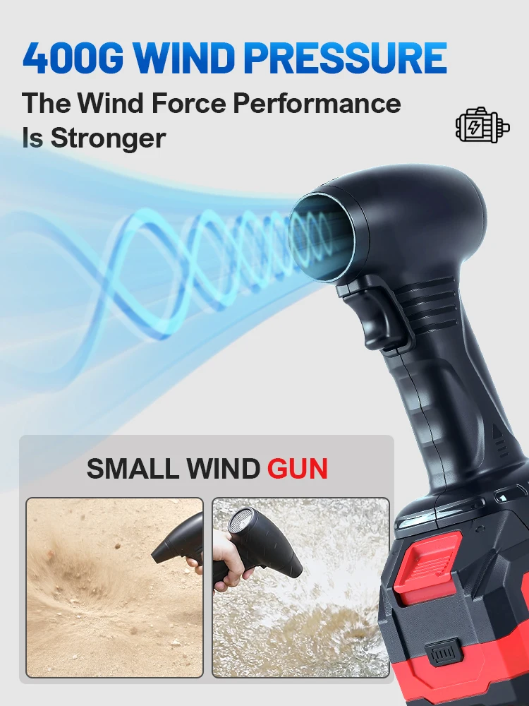 

Turbo Fan Violent Air Gun 400g Thrust Stepless Speed High Power Turbofan Leaf Blower Handheld Jet Fan for Makita 18V-21V battery