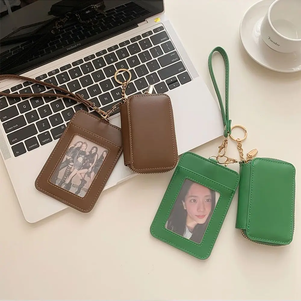 Cartera de moda con múltiples ranuras, minimonedero ligero de cuero PU, tarjetero