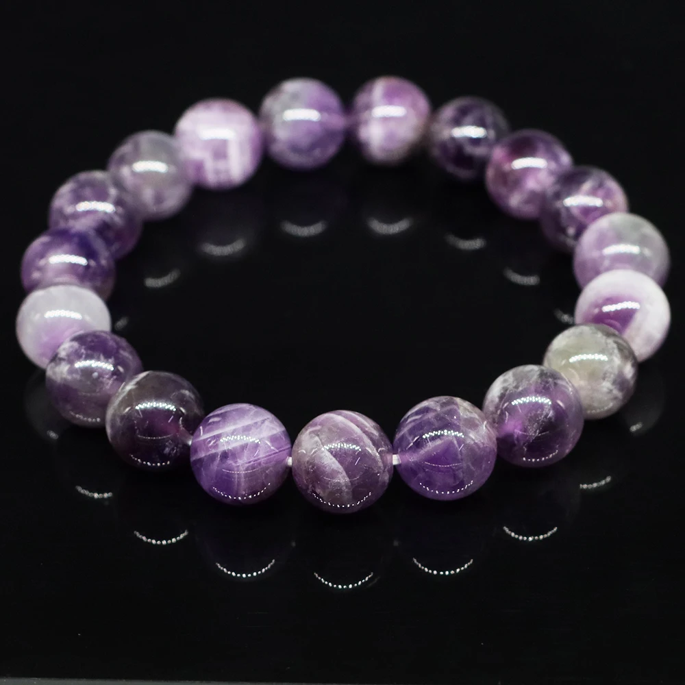 Natural Stone Bracelet Amethyst Tiger Eye Rose Quartz Obsidian Agate Beads Jewelry Gift For Men Magnetic Health Protection Women