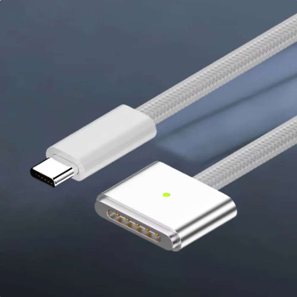 1PC Fast Charging Cable PD 140W Type-C Male To Magsafe 3 Magnetic Plug Adapter Compatible with USB for MacBook Air/Pro 2 2M