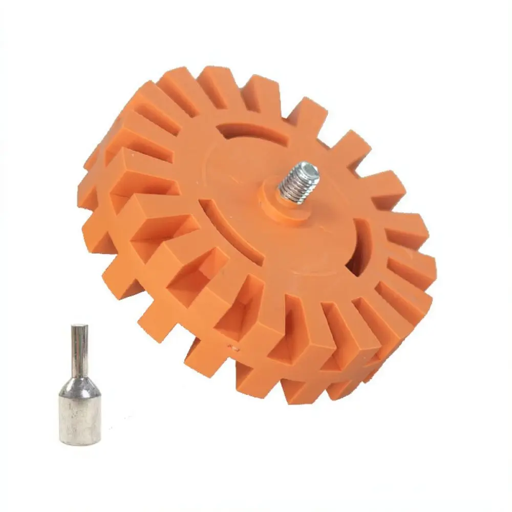Rubber Eraser Wheel For Car Decal Adhesive Removal Pneumatic Tool Safe Paint Surface Cleaning Disc Drill Accessory