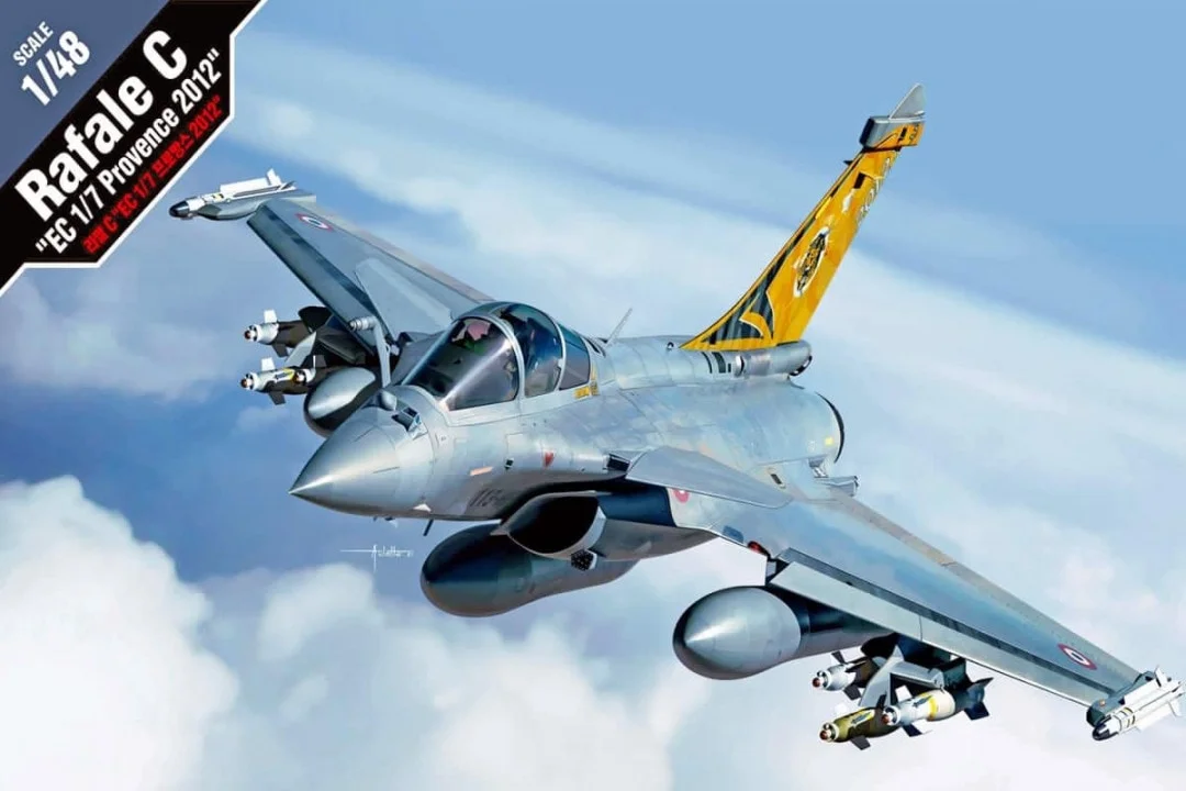 아카데미 플라스틱 조립 체중계 모델 키트, 12346 Rafale C 'EC 1/7 Provence 2012 '1/48