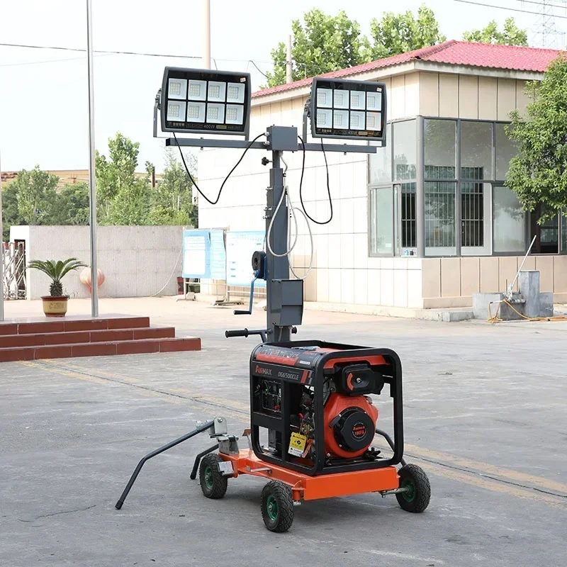 High Efficiency balloon signal  light tower 1000w led 5m 7m 9m diesel generator in stock
