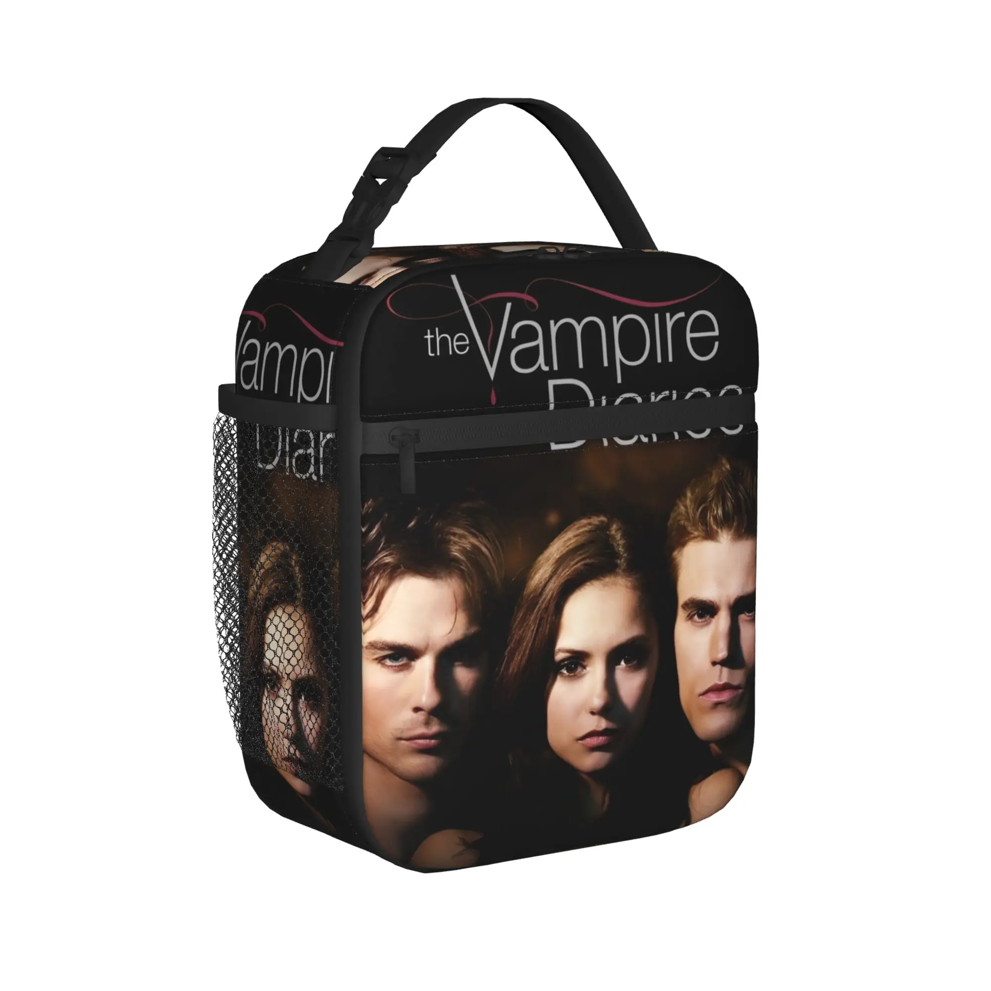The Vampire Diaries Insulated Lunch Bags Large Supernatural Dark fantasy Reusable Cooler Bag Tote Lunch Box Beach  Picnic - view 2