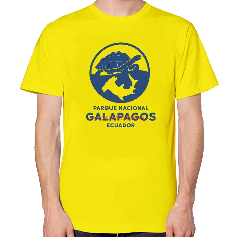 Summer Cotton New Shirts And T-Shirts Galapagos Island National Park Turtle Shark Graphic T Shirts Tees Tops Print T Shirt
