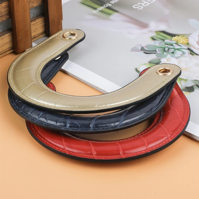 2pcs Bag Handles Replacement for Handbags Women Shoulder Bag Strap PU Leather Bags Belt Solid Color Accessories Handle