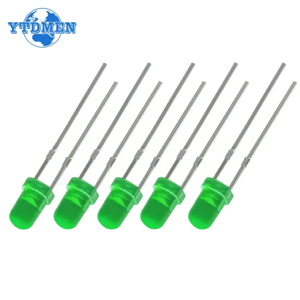 50/100pcs F3 Ultra Bright Light Emitting Diodes 3MM Round Green/Yellow/Blue/White/Red LED Lamp Emitting Diode Kit