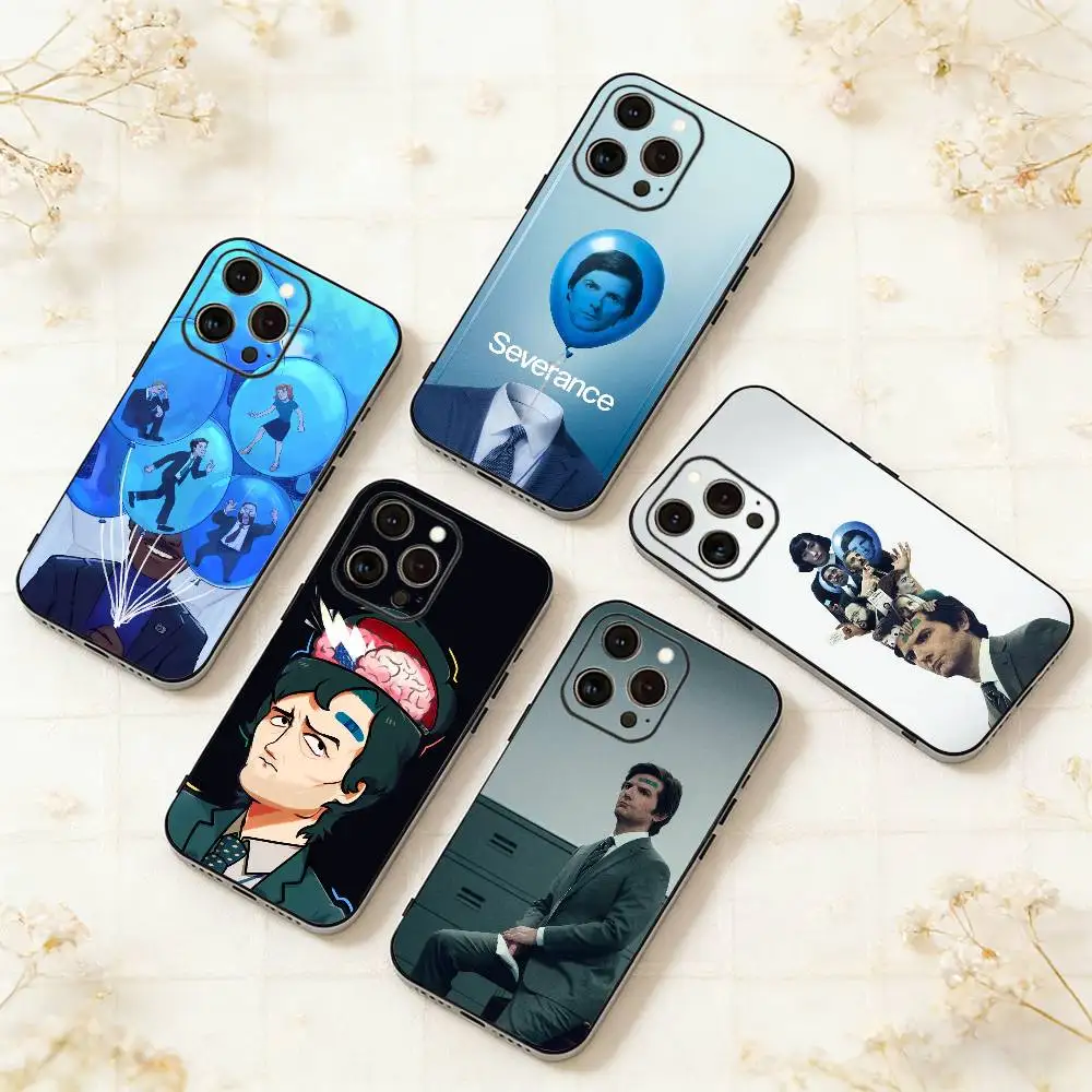 

S-Severance Mark Scout Phone Case For iPhone 17,16,15,14,13,12,11 Plus,Pro Max,XS,Soft Silicone Black Cover