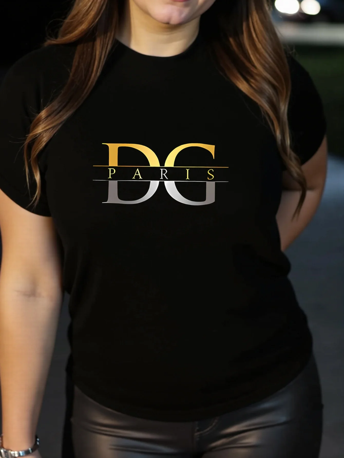 

2025 Women's T-Shirt Fashion Short Sleeve Cotton Tees High Quality Luxury Brand T-shirt Summer Streetwear Y2k+ Tops