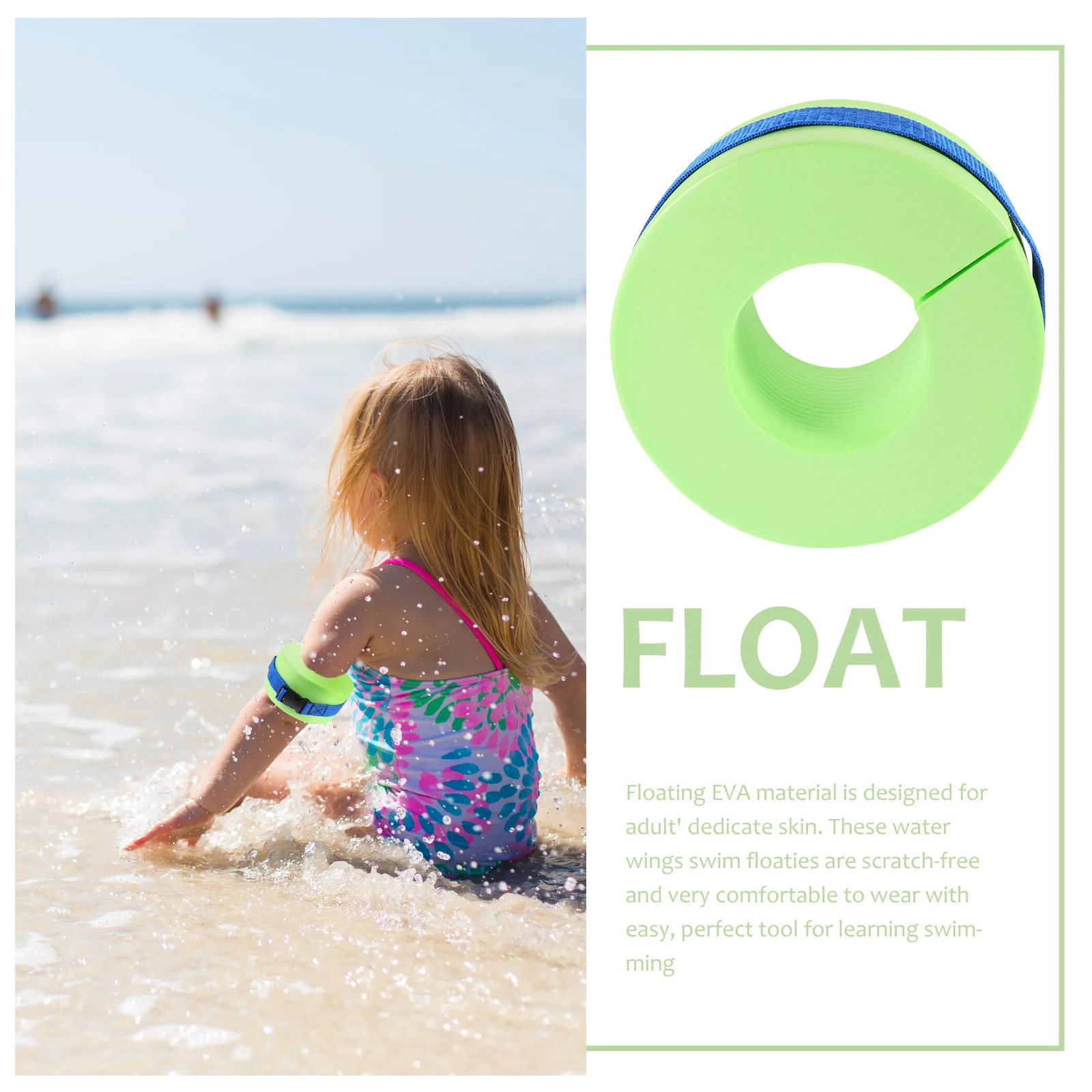 

Swim Arm Bands EVA Foam Floating Sleeves for Safe Swimming in Pools Water Wings for Beginners Swimming Aid