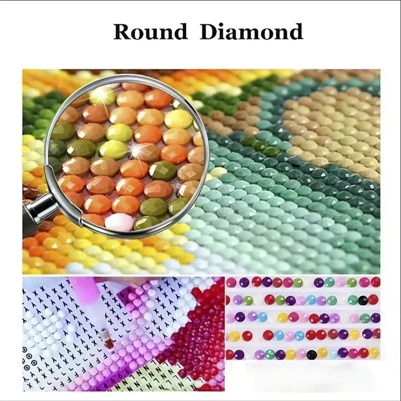 2024 nuovo 5D fai da te gorjuss Kit pittura diamante gorjuss diamante ricamo colore pittura a olio mano fai da te mosaico arte decorazione della casa