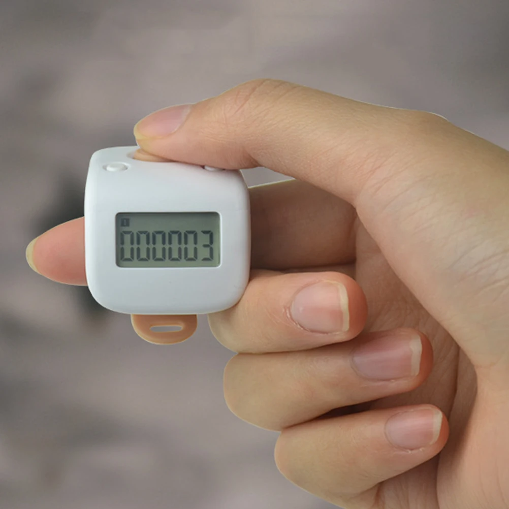 

Meditation Chanting Counter Black Handheld Electronic Traffic Tally Mini Man Clicker