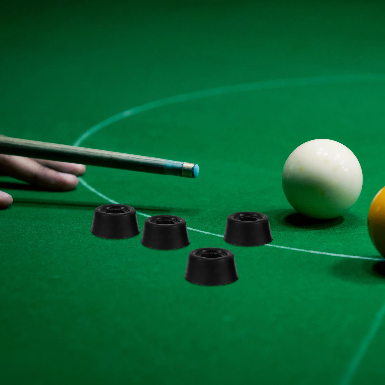 

10pcs Pool Cue Rubber Protector Durable Tail End Protection Universal Fit For Billiard Cue Stick Bottom Guard Cap Cover Bumper