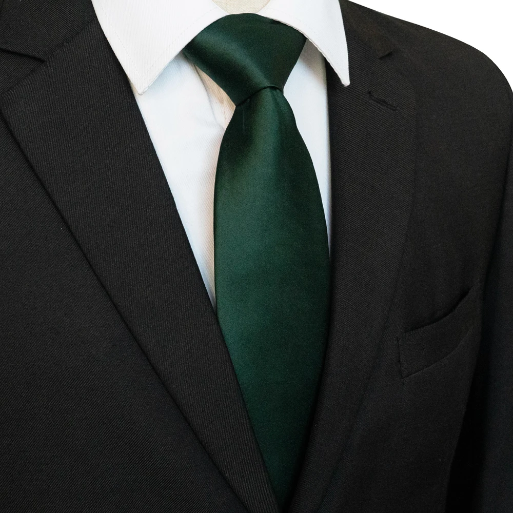 KAMBERFT Klassische Neue 8cm Krawatten für Herren, Einfarbige Krawatte in Rosa, Rot, Gelb, Satin-Krawatten für Geschäft, Hochzeit, Party, Geschenk – Detail 8
