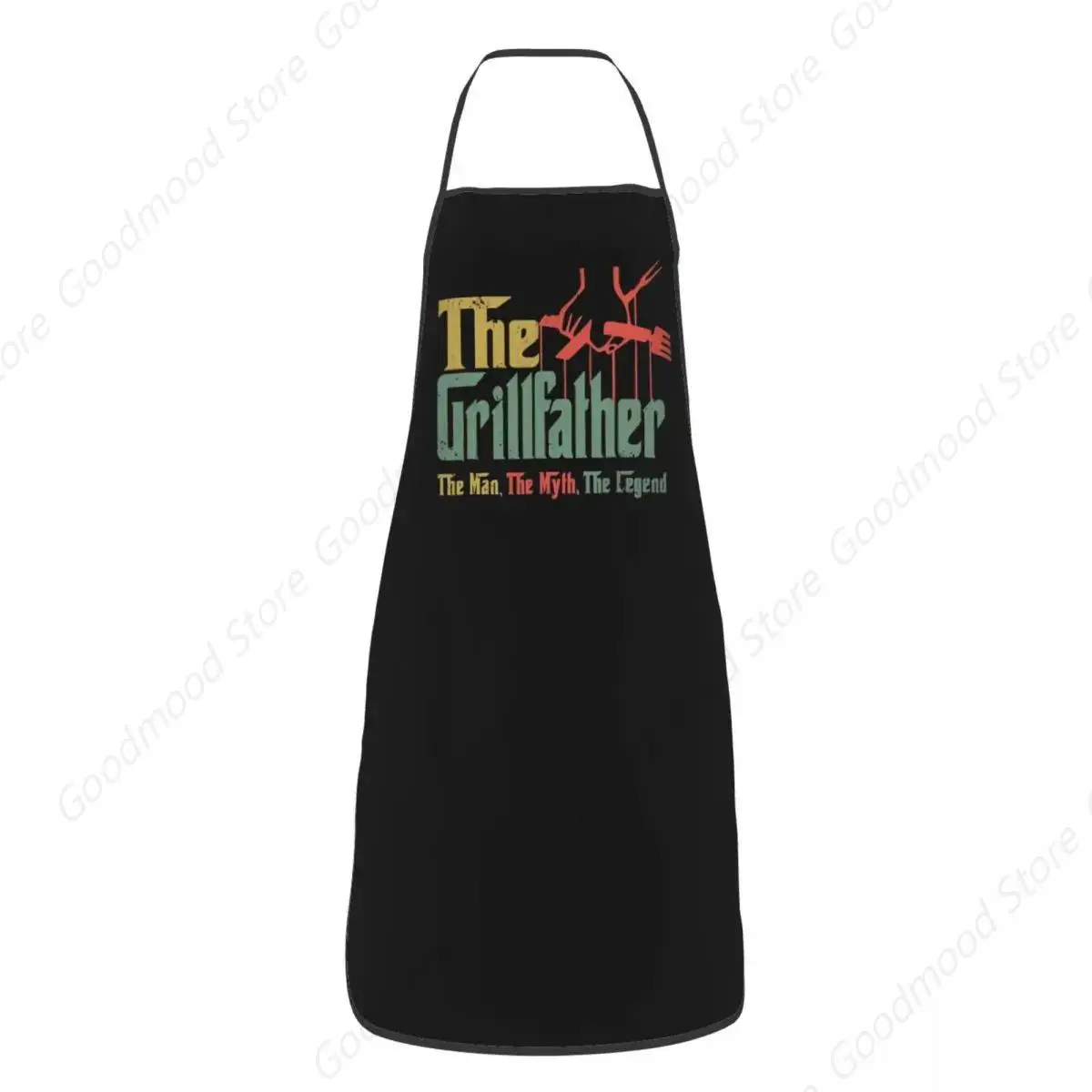 The Grillfather BBQ Grill Bib Aprons Men Women Kitchen Chef Cool Barbecue Design Tablier Cuisine for Cooking Baking Gardening