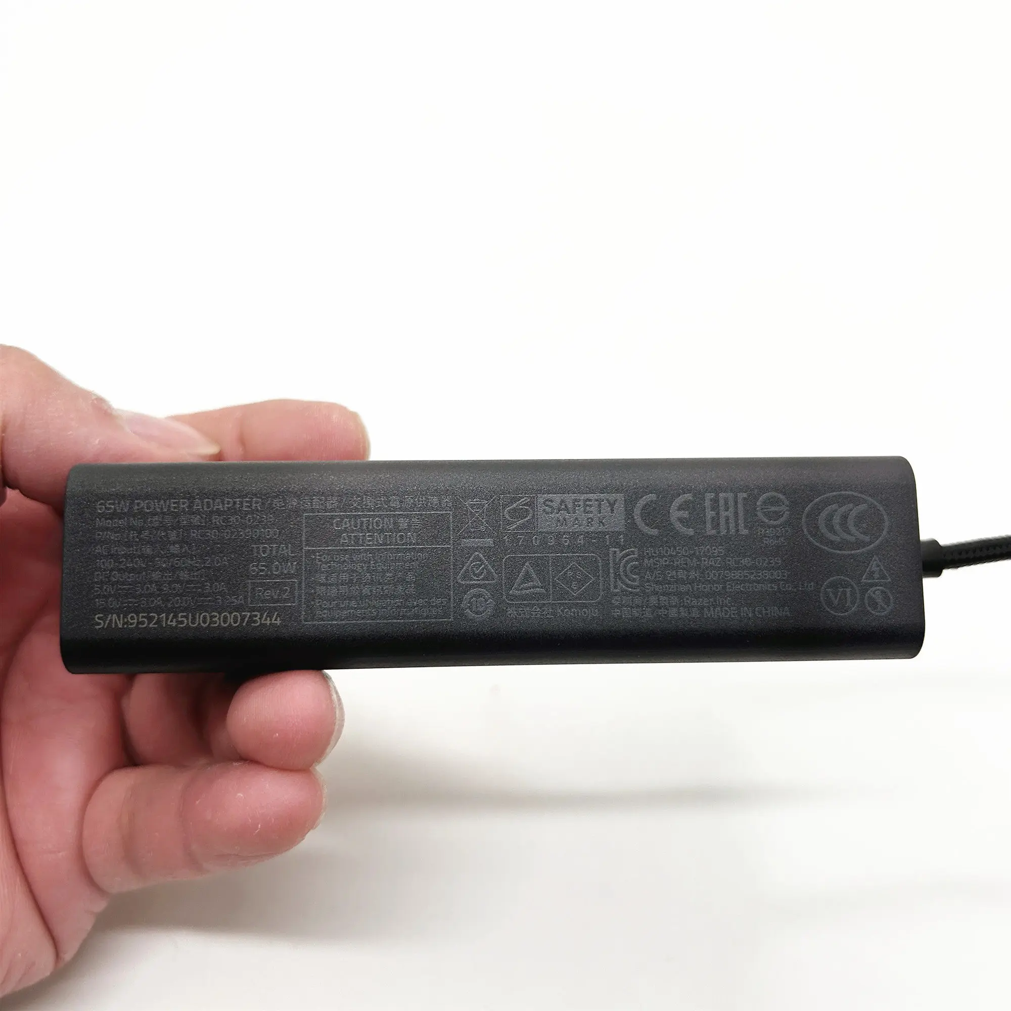 Original 65W USB-C Power Adapter for Razer Blade Stealth RC30-0239 RC30-02390100