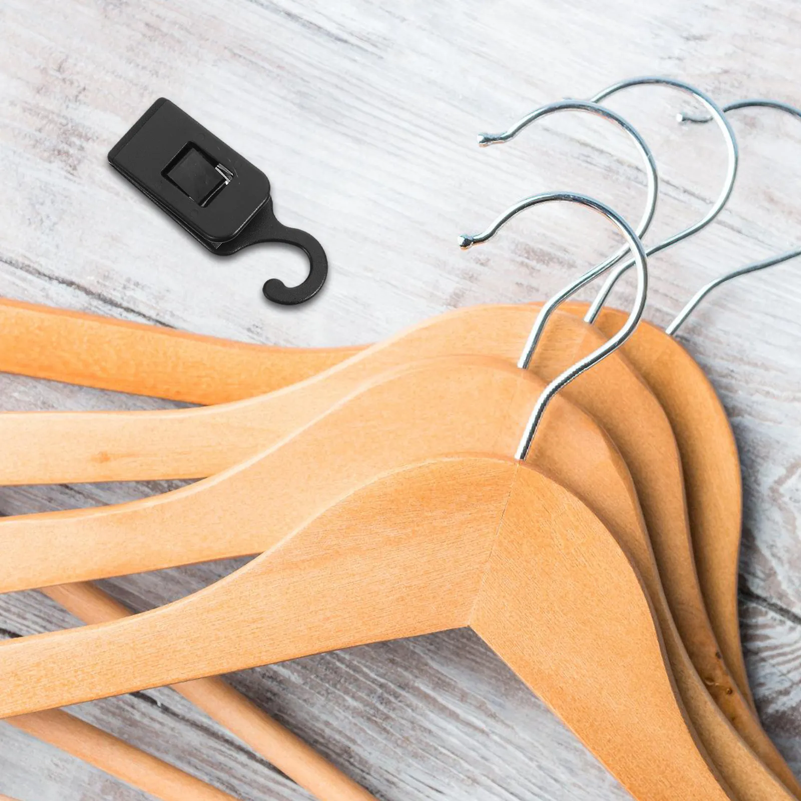 12Pcs Hanger Clips Black Plastic Clothes Pins Laundry Hooks Clip Skirt Hanger Curtain Clip Closet Organizer Clamp Bathroom