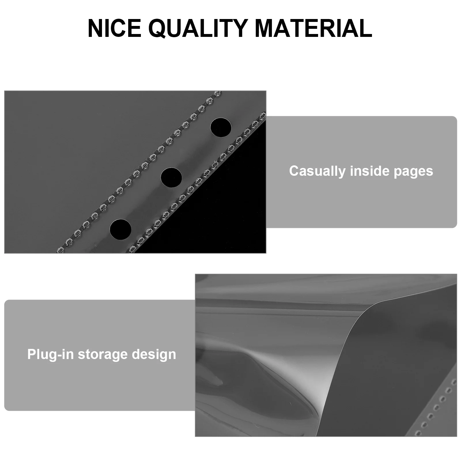 

1Pcs Plastic Transparent Album Inner Page Bag Display Booklet for Certificate Photo Game Picture Storage Plastic Display Booklet