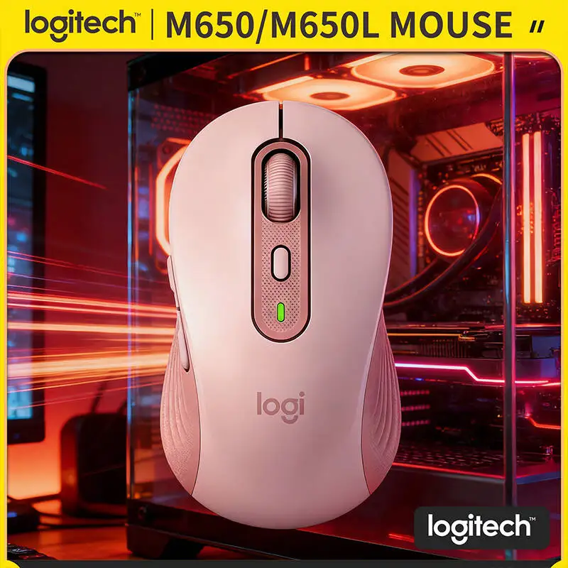 

Беспроводная мышь Logitech M650/M650L — корпус из переработанного пластика, 5 программируемых кнопок, эргономичный дизайн, Bluetooth-батарея на 20 месяцев
