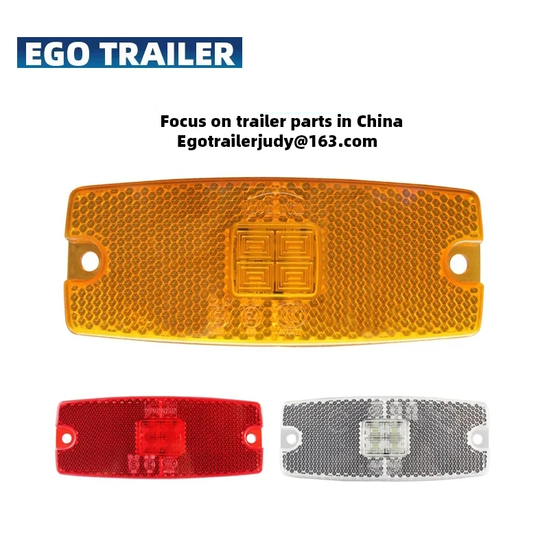 

Ego trailer side direction indicator lamps reflector E4 approval 10~30V 4LED