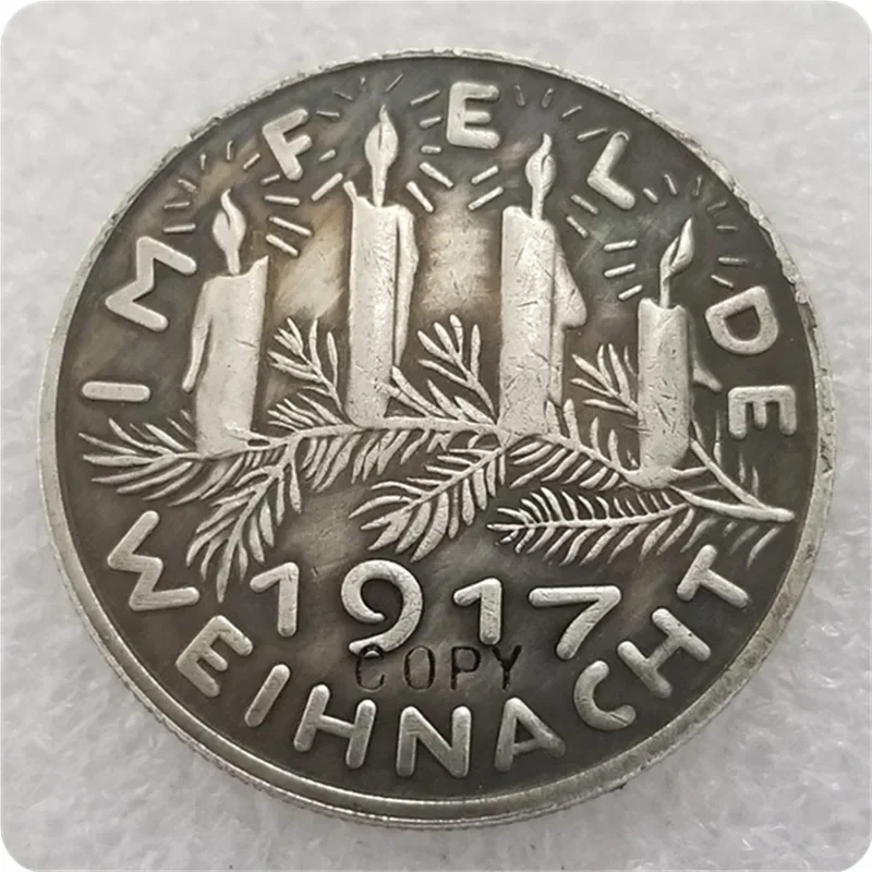 1917 Karl Goetz Germany Copy Coin Challenge Pocket Coins Christmas Gifts