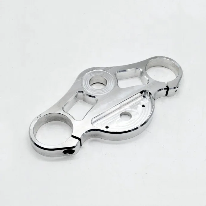 High Precision Custom Machined Aluminum Lower Triple Tree Clamp Steering Stem