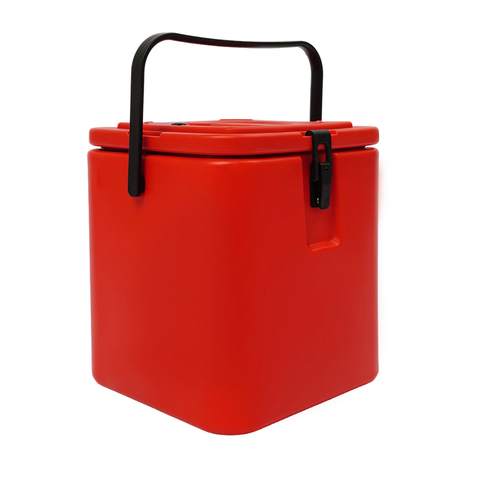 Insulated Soup Container 25L/6.6Gal Double Vacuum 304 Stainless Steel Hot Cold Food Carrier Stackable Square Thermal Food Container with Secure Buckles for Catering Office Home Outdoor