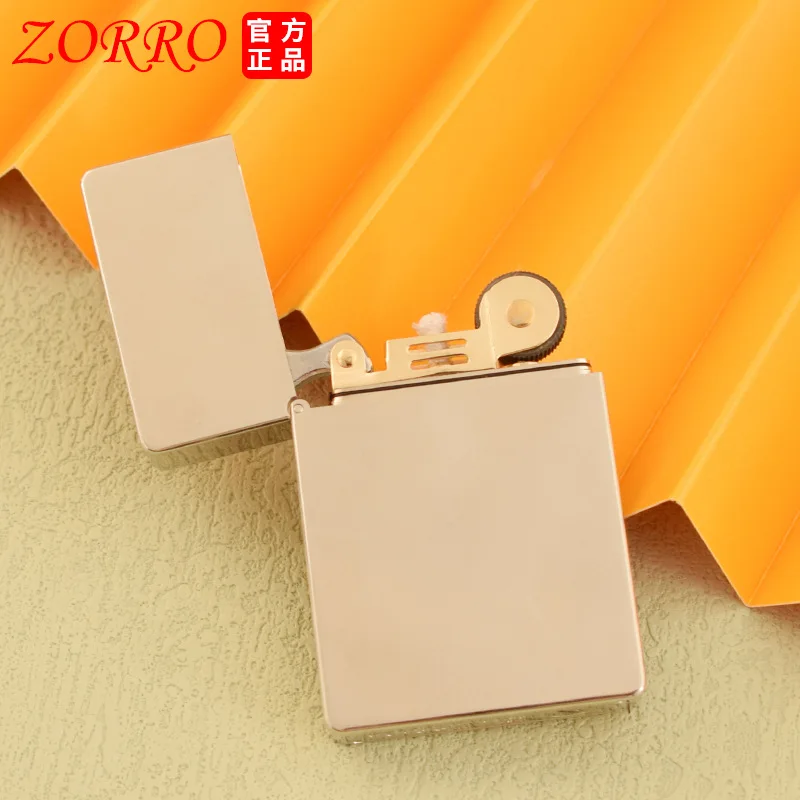 New Zorro Kerosene Lighter ZL8 White Nickel Light Plate Creative Personalized Flip-top Ignition Gift Lighter Can Be Wholesaled