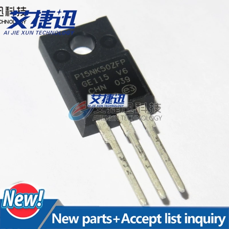 10Pcs STP15NK50ZFP TO220F MOSFET Trans MOSFET N-CH 500V 14A 3-Pin(3+Tab) TO-220FP Tube in stock 100%New and original