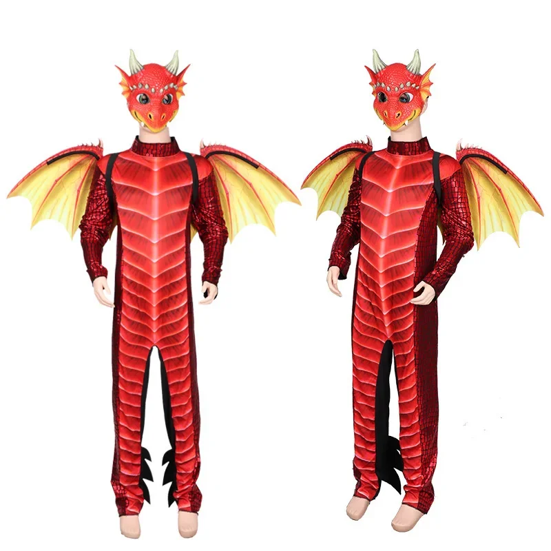 Halloween Carnival Ball Children's Dragon Mask Wing Set COSPLY Party Ball Dragon Dressing