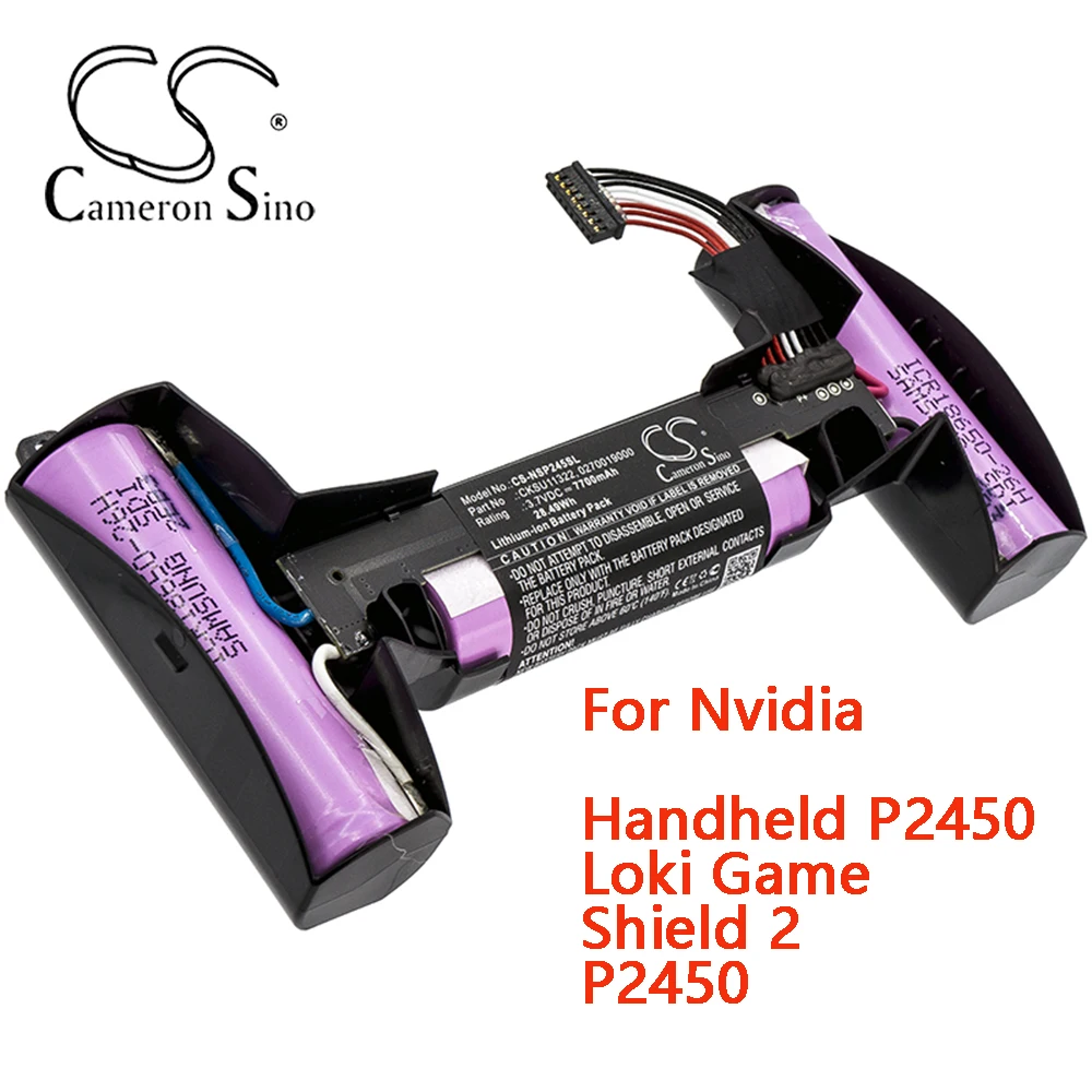 

Cameron Sino Game Console Battery for Nvidia Handheld P2450 Loki Game Shield 2 P2450 Capacity 7700mAh Type Li-ion Voltage 3.7V