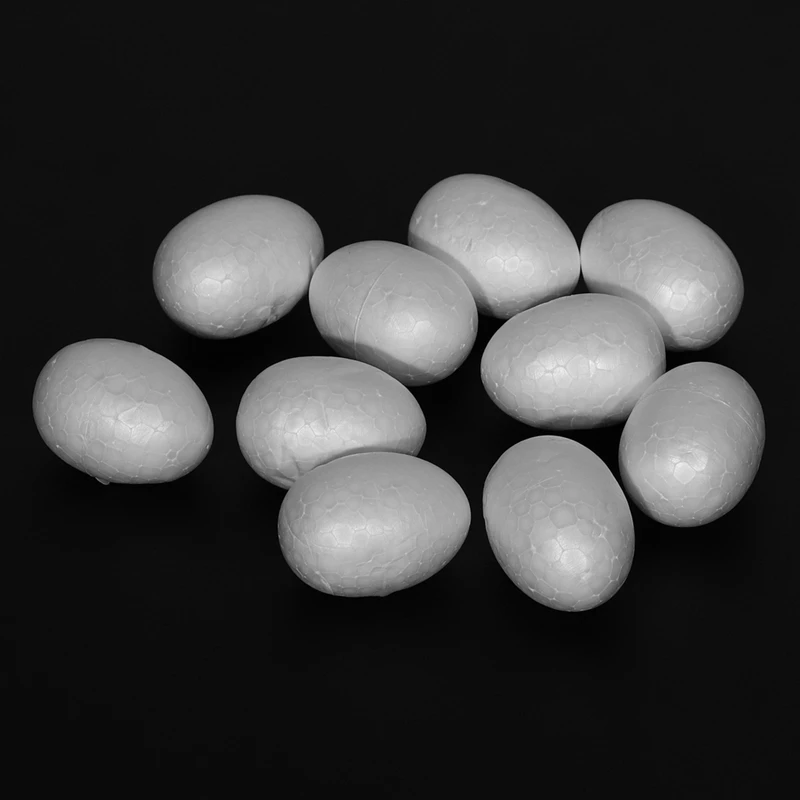 40 Styrofoam Eggs 6 Cm White Easter Egg Decorative Egg For Painting Or Sticking