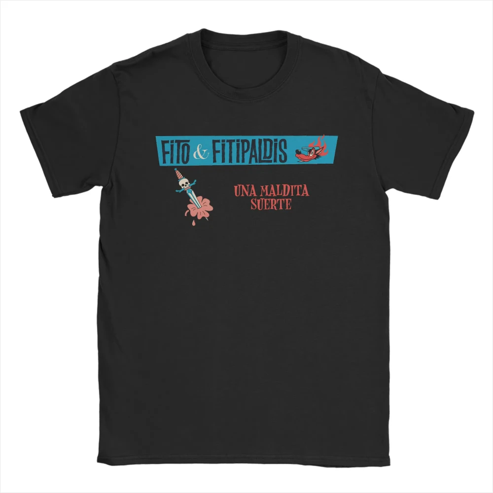 Camiseta de Algodão Fitos Fitipaldis para Homens e Mulheres, T-Shirt Divertida Y2K para Adultos, Camisetas de Lazer com Decote Redondo, Tamanhos Grand