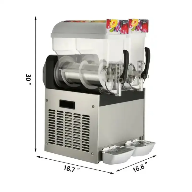 New Commercial 2*15L Snack Machine Slush Machine