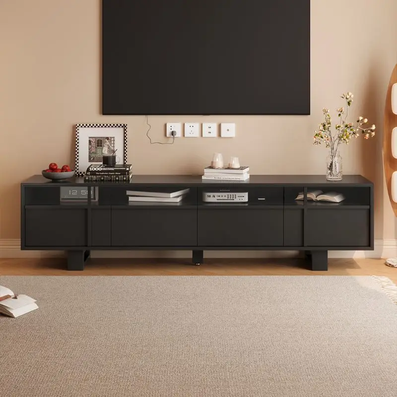 Retro Style Modern TV Stands Living Room Wabi-sabiTV Stands Wooden Skeleton Line Nice Home Furniture Ein FernseherZY40DSG