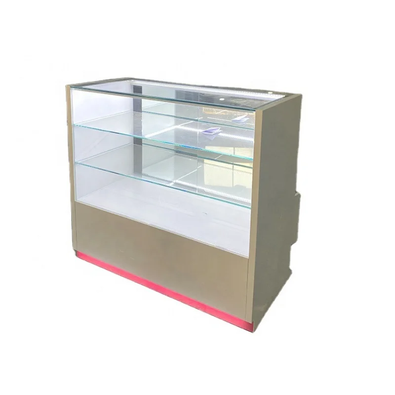 custom，High Quality LED Mobile Phone Counter Smoke Shop Showcase Display Cabinet Show for Retail Shop