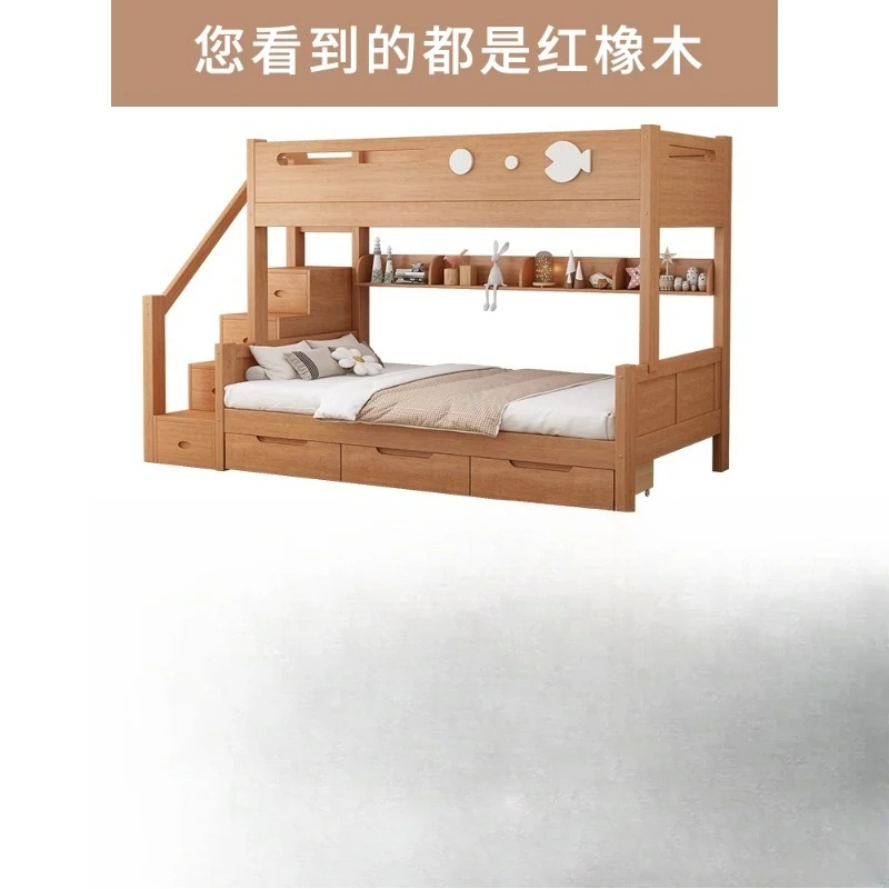 Дубовая двухъярусная кровать