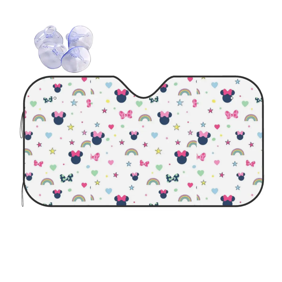 

Mickey Minnie Mouse Cute Sunshade Windscreen 76x140cm Aluminium Foil Car Sunshade Car-covers