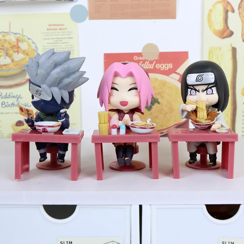 

New Hot Sale Bandai Naruto Breeze Ramen Lamian Noodles Theme Blind Box Handmade Ornament Gift Naruto Sasuke Model Toys